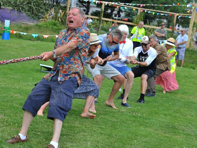 Fun and games in Denton Gardens at the community picnic. All staff pictures by S Robards can be purchased using the code SR2206203