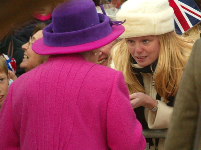 JPCT 24 October 2003 Queen visits Horsham. The Forum C3440387a -photo by Steve Cobb