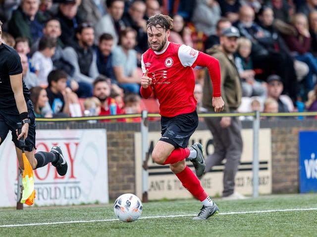 Action from Eastbourne Borough's National League South clash with Braintree at Priory Lane