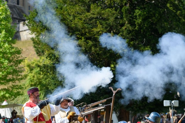 In full action at Arundel Castle