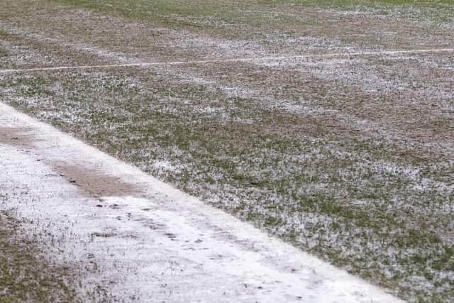 Waterlogged pitches were the story of the day again this weekend | Library picture