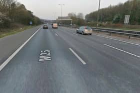There have been reports of a crash on the M25 this morning. Photo: Google Street View