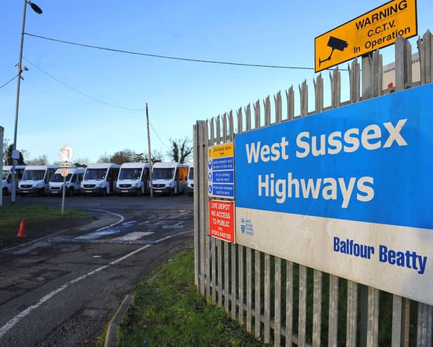 West Sussex County Council highways depot at Broadbridge Heath. Pic Steve Robards SR2101262