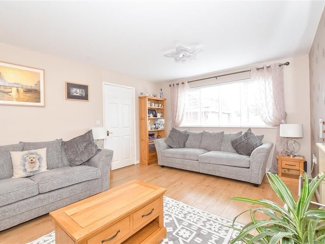 This four-bedroom property offers spacious and versatile accommodation and the agents say it is a fantastic house, close to local shops and good schools.
