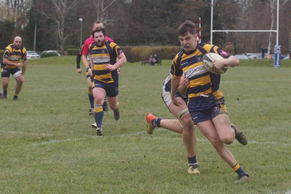 Dylan Viles in action for Eastbourne at East Grinstead | Picture: Andrew Hazelden