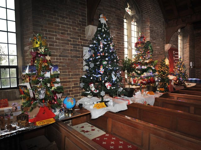 Christmas Tree Festival 2024 at St Michael & All Angels, Glassenbury Drive, Bexhill.