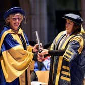 Dame Susan Pyper in her honorary graduation ceremony