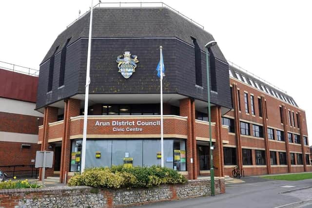 The Arun District Council Civic Centre in Littlehampton. Photo: Steve Robards.