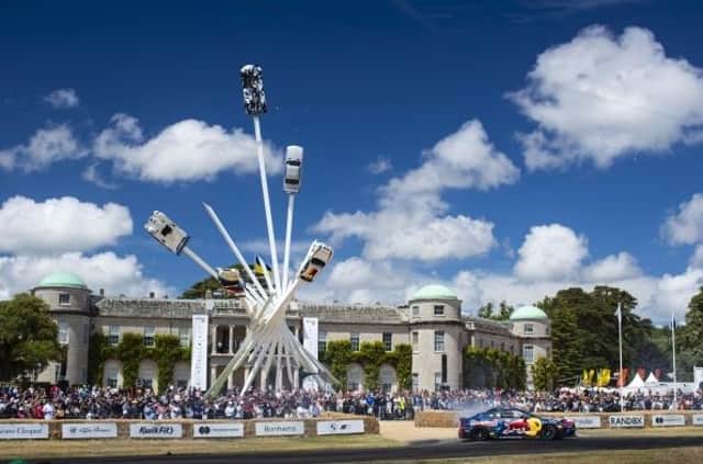 The 2022 Central Feature in front of Goodwood House. Credit: Drew Gibson