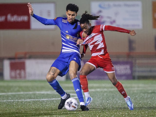 Action from Eastbourne Borough v Aveley