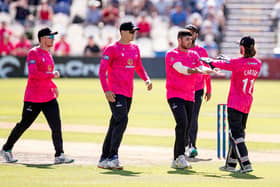 Sussex celebrate a breakthrough v Warwickshire - but could not end their One Day Cup campaign with a victory | Picture: Eva Gilbert
