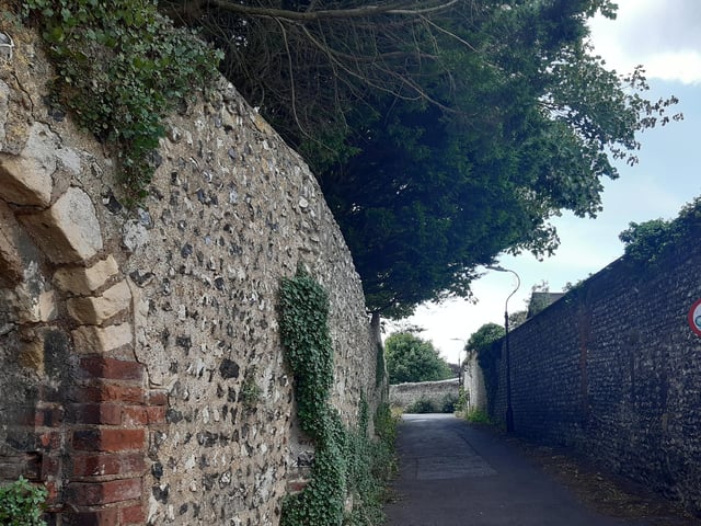 Go down the passageway to St Nicolas' Church