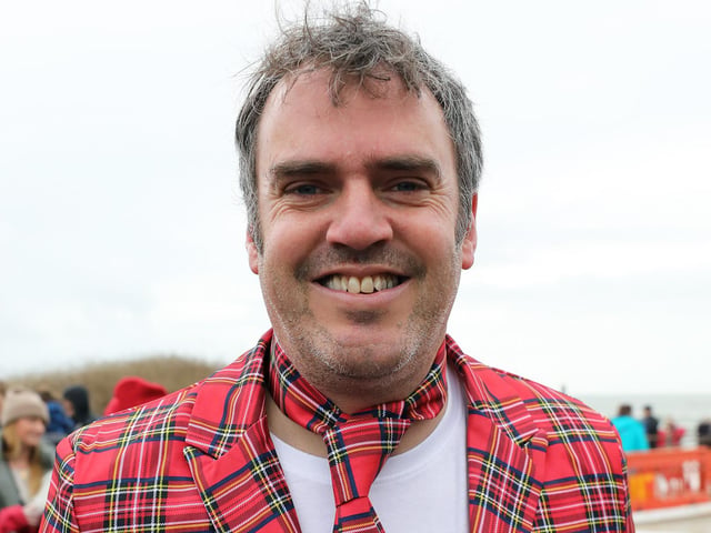 Some 385 people braved the ice cold sea water on New Year's Day 2024