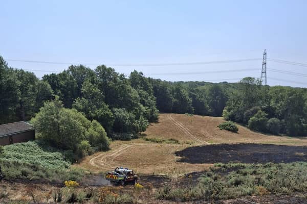 The aftermath of the blaze. Pic: East Sussex Fire and Rescue Service