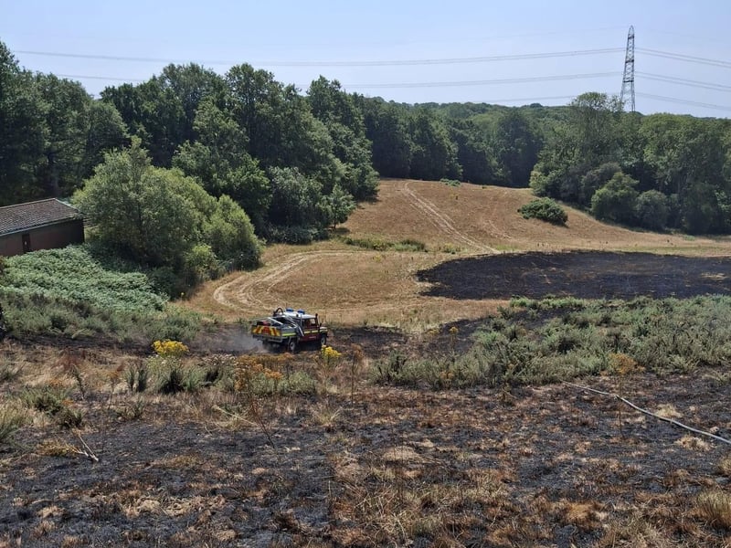 The aftermath of the blaze. Pic: East Sussex Fire and Rescue Service