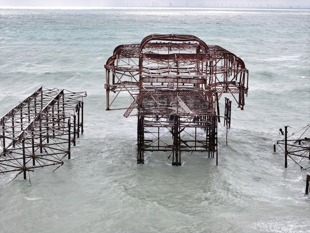 Storm Austen - West Pier Partial Collapse 23/10/26.