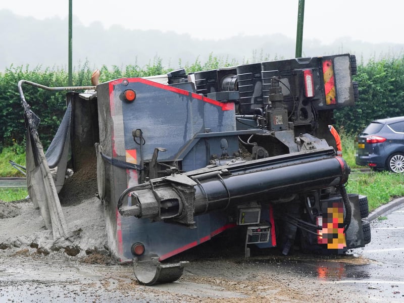 West Sussex Fire & Rescue Service said they were called at 8.12am on Thursday, July 27, to reports of a road traffic collision involving a heavy goods vehicle on the A24 southbound at Findon