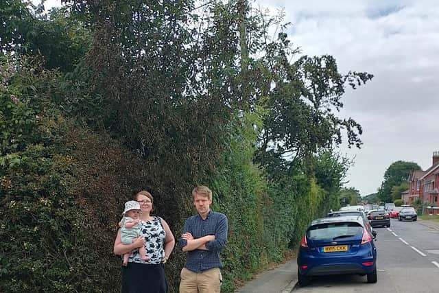 Kelly-Marie and her partner, Giles, opened the front door in Ersham Road to find their car was missing – with the burned road and smashed glass left as evidence. (Photo contributed)