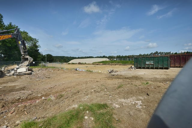 The site where Ashdown House in St Leonards once stood. Photo taken June 27 2023.