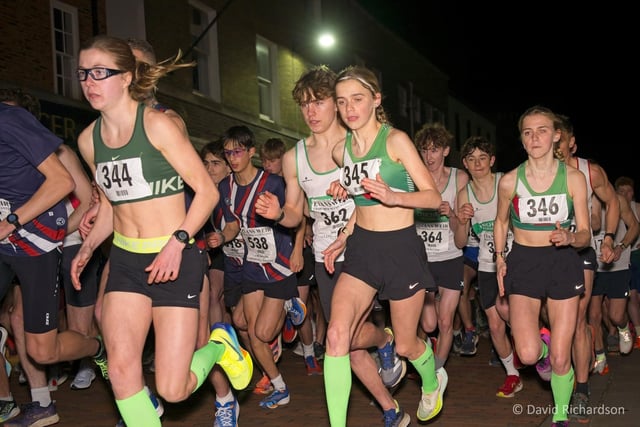 Action from the final night of the 2024 Chichester Corporate Challenge