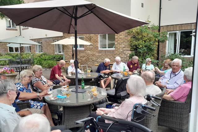 Veterans get together at Westlake House attended by resident veterans, the AFVBC veterans from Crawley and Horsham, and HDC veteran councillors