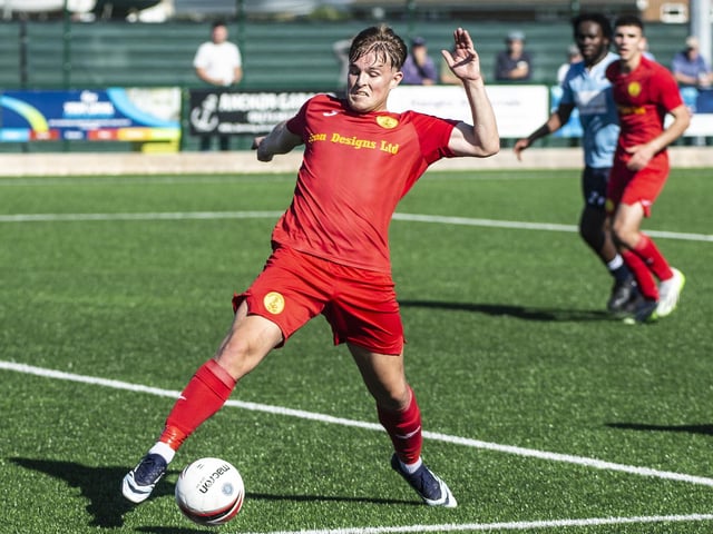 Newhaven FC take on Spelthorne Sports in the FA Cup