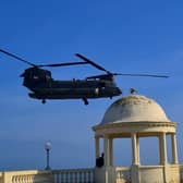 The Chinook over Bexhill. Picture: Jamie Hiscocks