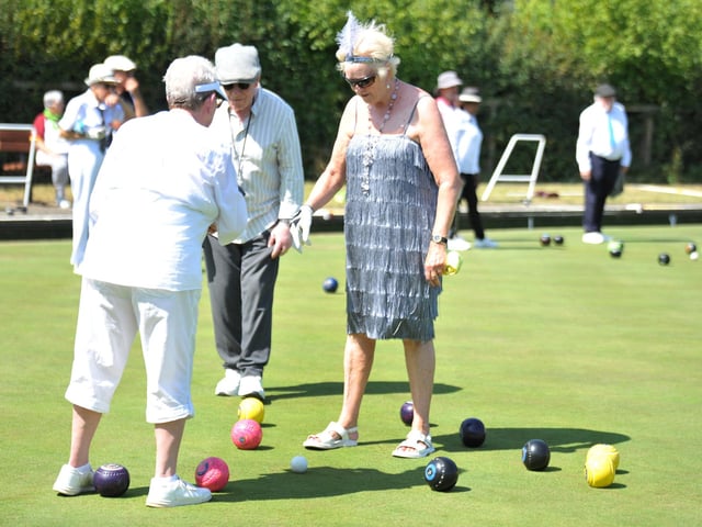 Crawley Bowls Club celebrated its 100th birthday with centenary matches. SR2508147 Pic S Robards/Nationalworld