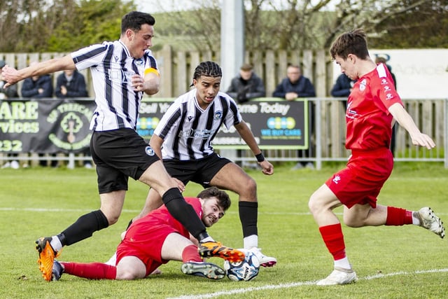 Action from Peacehaven and Telscombe v Crawley Down Gatwick
