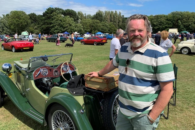 Stewart Copps, from Havant, with his 1934 MG PA