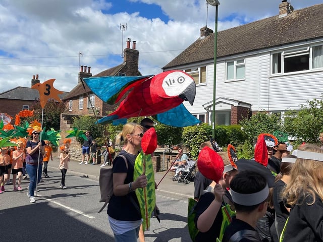 Natural World themed children's parade. Arunside Primary