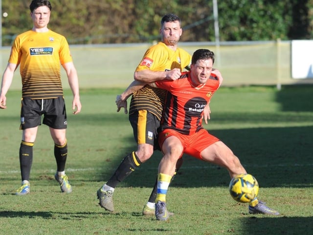 Action from Littlehampton Town's 1-1 draw with Sittingbourne at The Sportsfield in the Isthmian south east division