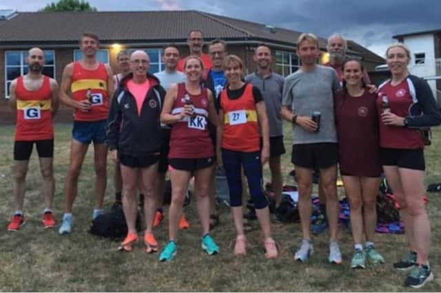 Lewes AC have had a busy time - this is the Sussex Masters League team