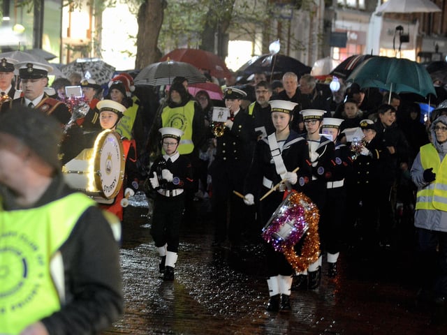 The procession making its way to the Cross in 2019