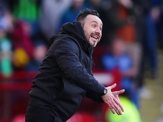 Roberto De Zerbi, Manager of Brighton & Hove Albion, has been linked with the Bayern Munich role