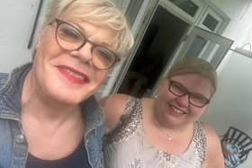 Eddie Izzard pictured on the campaign trail with Hastings Mayor Margi O'Callaghan