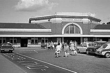 The original Hastings station in the 1970's