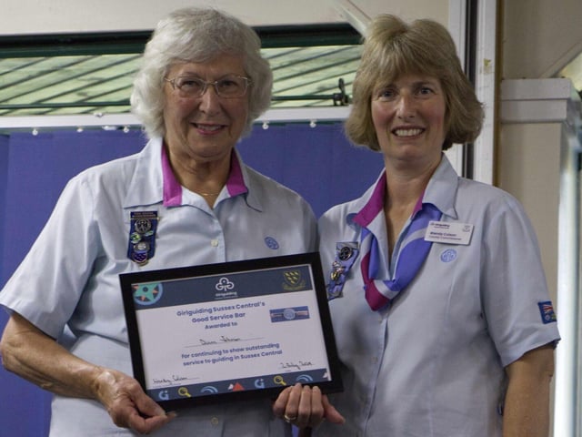 Diann Johnson Good Service Bar with Wendy Colson, County Commissioner