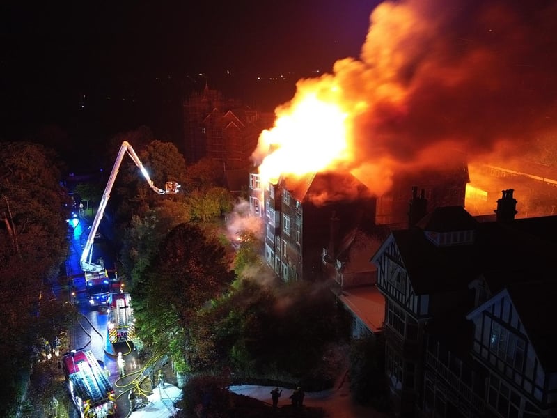 Emergency services called to tackle blaze at former Eastbourne school