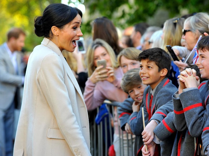 Harry and Meghan, Duke and Duchess of Sussex visit Chichester. Pic Steve Robards SR1825187