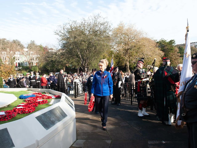 Hastings Remembrance service in Alexandra Park. Photo by Frank Copper