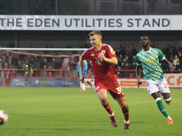 Action from Crawley Town's win over Swindon Town in Matthew Etherington's first game in charge. Picture by Cory Pickford