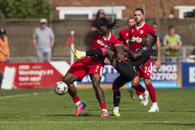Worthing get stuck into battle v Forest Green Rovers| Jay Wrighte