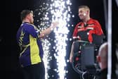 Reigning Premier League champion Luke Littler said that a pint was thrown on the stage before he defeated Nathan Aspinall 6-3 in the final to win the night in Brighton. Photo: PDC/Kieran Cleeves