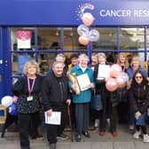 The team at Cancer Research UK in East Street, Horsham, are celebrating the shop's 40th birthday