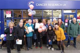 The team at Cancer Research UK in East Street, Horsham, are celebrating the shop's 40th birthday