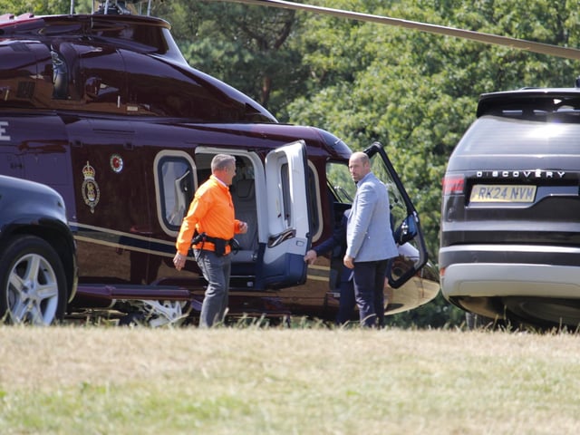 Prince William arrives in Hastings