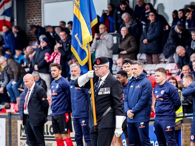 Action from Eastbourne Borough's 1-0 win over St Albans in National League South