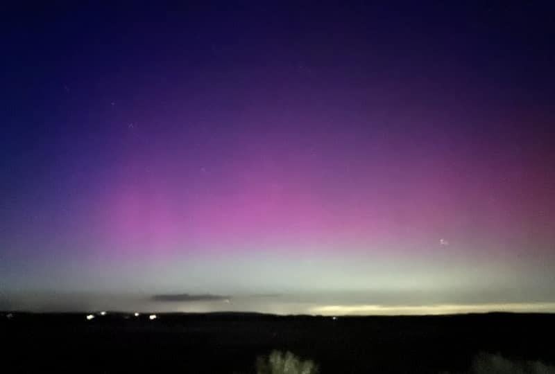 The Northern Lights captured in Horsham District