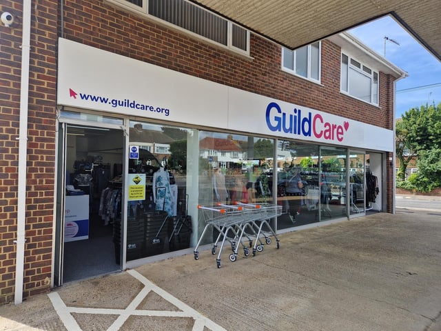 Influencer Jen Graham, aka Charity Shop Girl, officially opens Guild Care's new Goring Road Superstore and Donation Centre, the charity's 15th shop in West Sussex